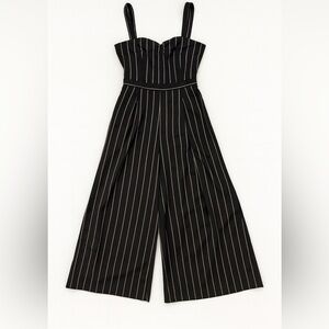 Elegant Black Striped Jumpsuit